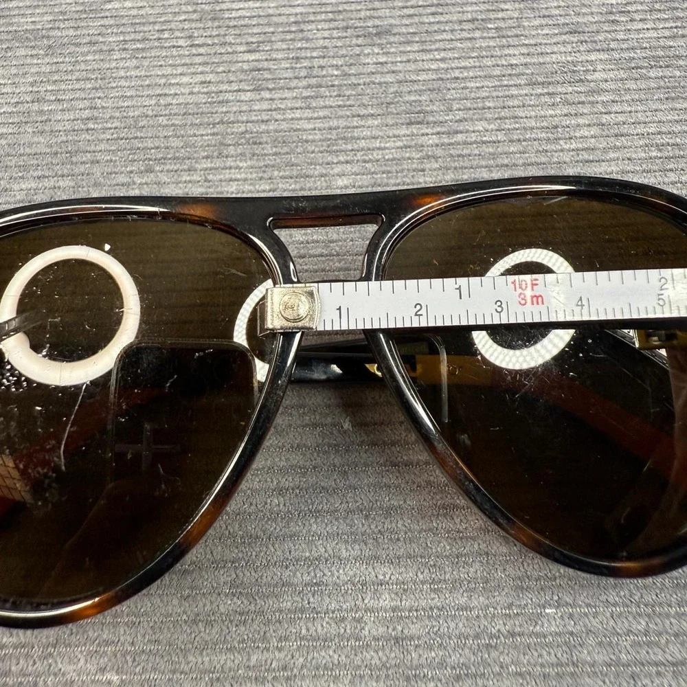 Toms Marco Aviator Sunglasses Tortoiseshell Orange Colorblock Y2k